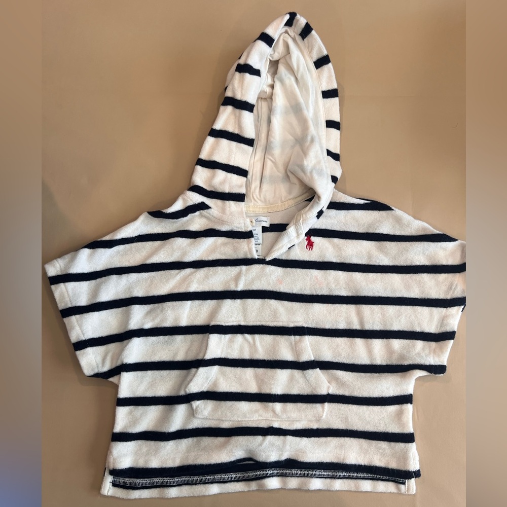 Ralph Lauren Kids Hoodie - Navy and White Stripes